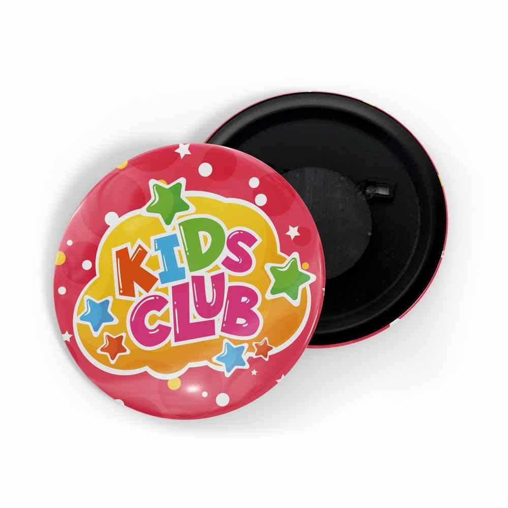 dhcrafts Fridge Magnet Purple Kids Club Glossy Finish Design Pack of 1 (58mm)